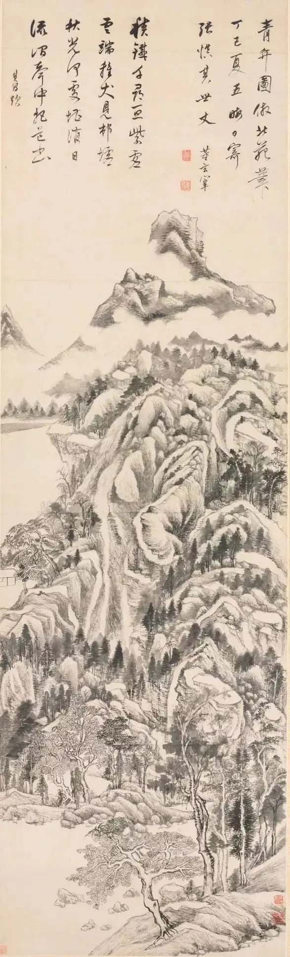 董其昌《青卞图轴》