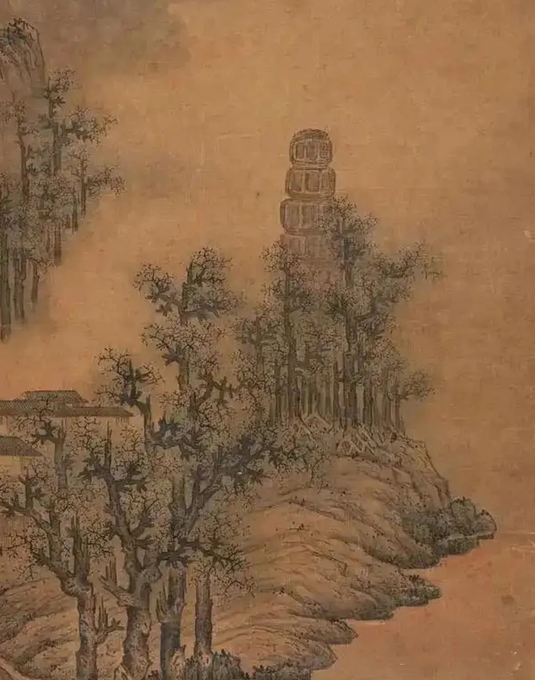 宋代、明清的古画中的雷峰塔