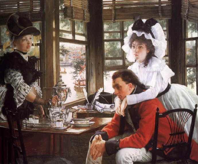 法国新古典主义James Jacques Joseph Tissot绘画作品 （