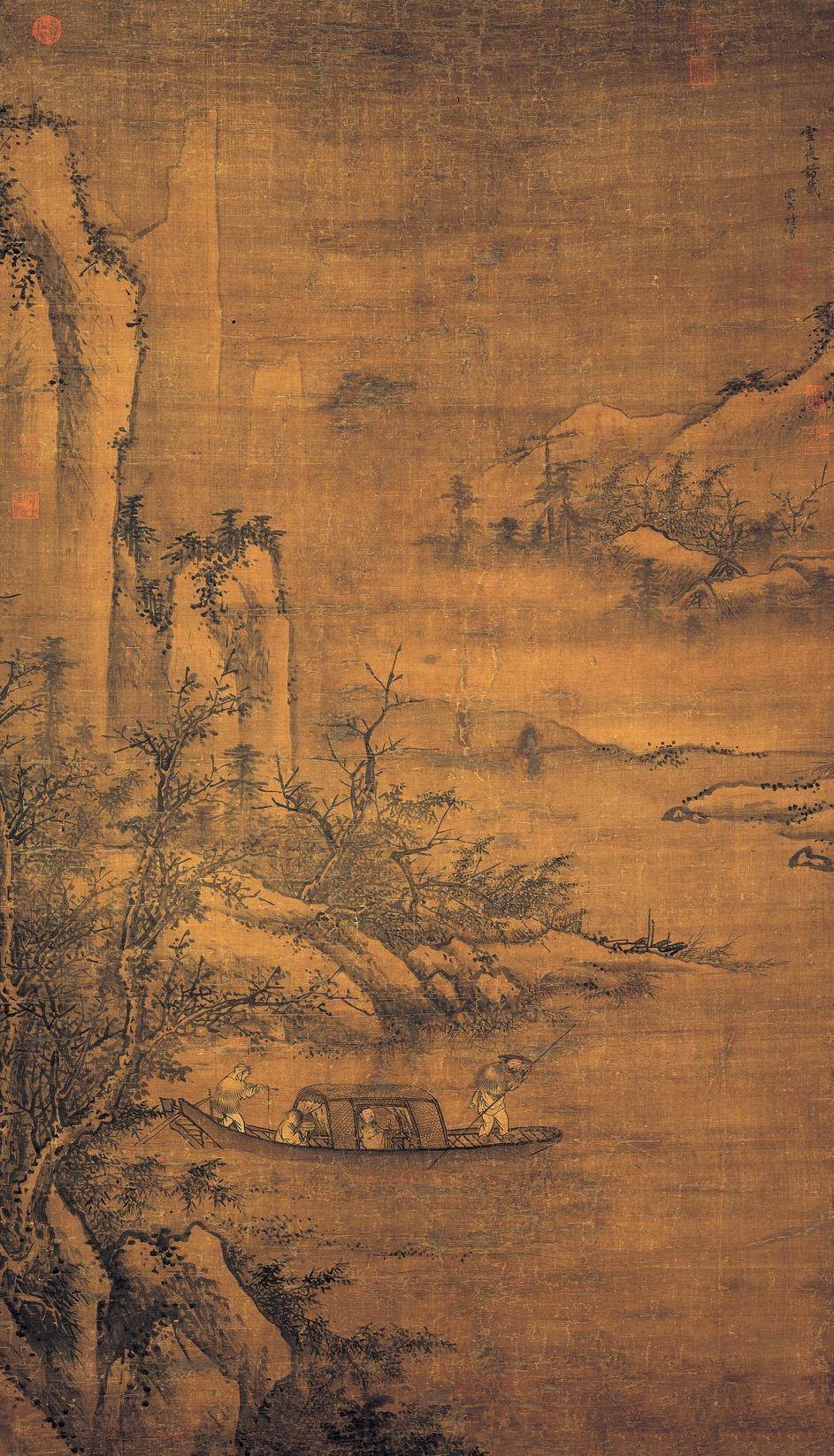 周文靖《雪夜访戴图》