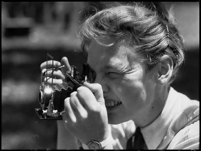 1944 - Woman with Kodak Camera, Sydney A