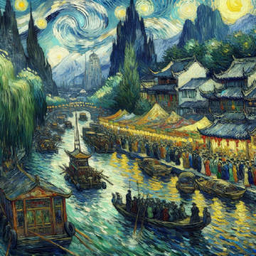 清明上河图 by Vincent van Gogh.