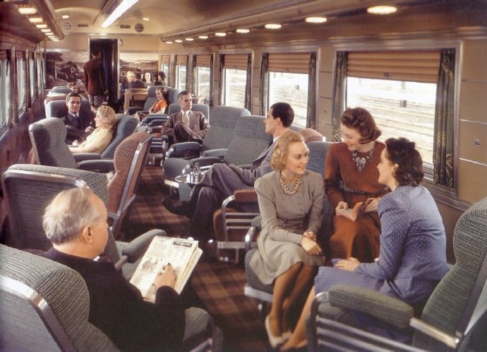 Southern Pacific Passenger Train, 1940's