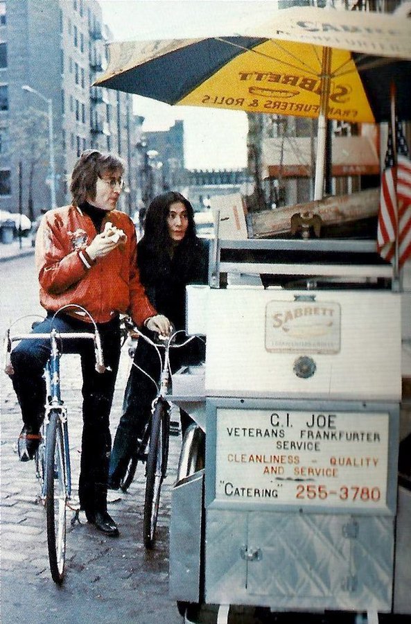John Lennon And Yoko Ono In New York Cit