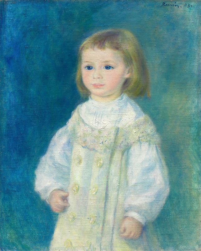 雷诺阿 《白衣女孩》（Lucie Berard（Child in White））