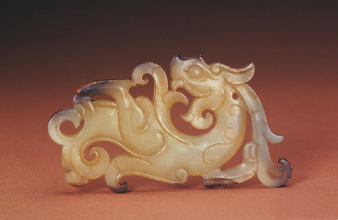战国 白玉龙纹佩 故宫博物院 ​​&am
