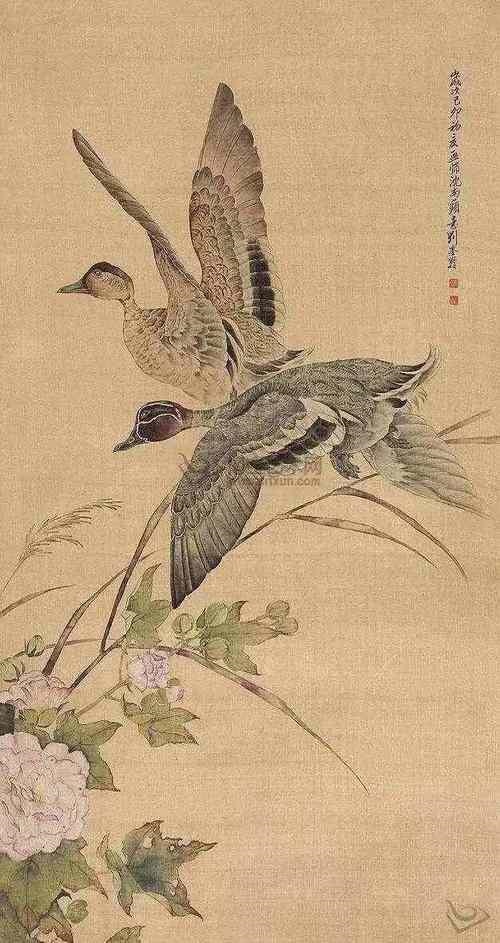 刘炤《芦雁图》