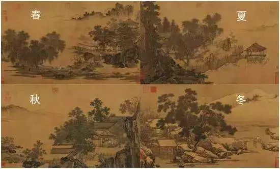 刘松年《四景山水图》