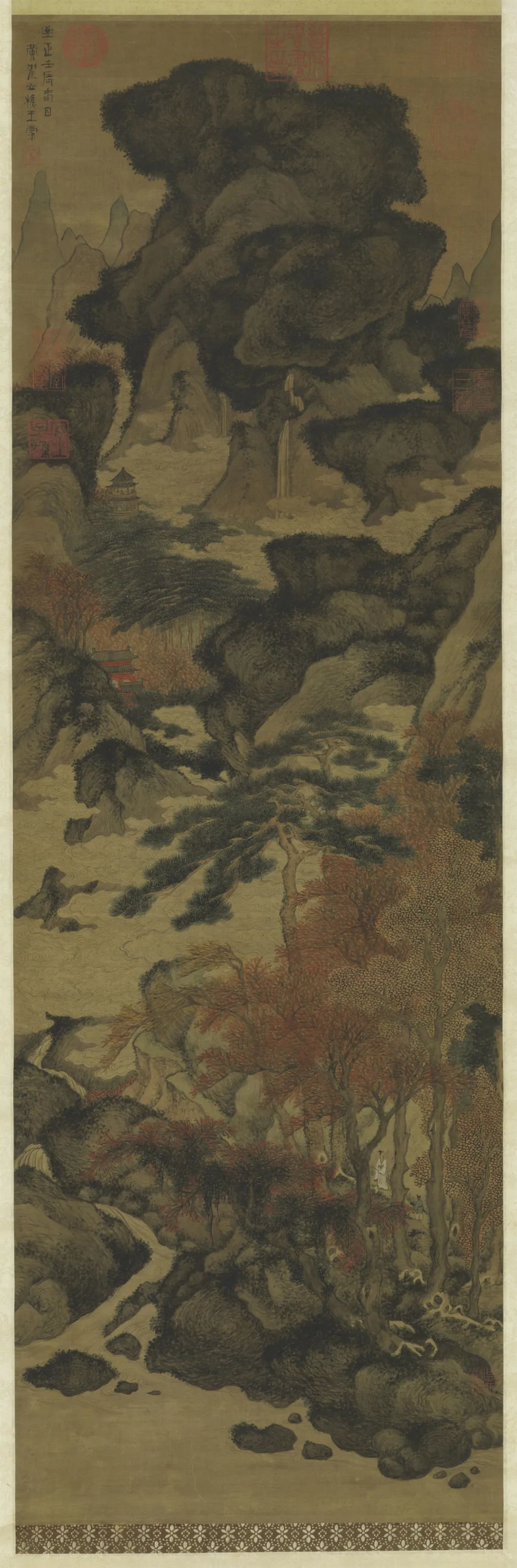 元代，王蒙《紫府仙山图轴》