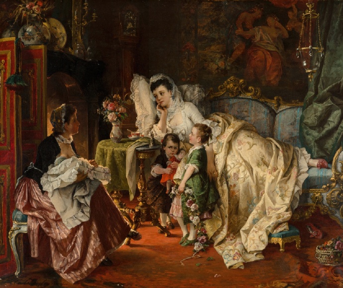 Carl Herpfer《年轻的妈妈》（The New Mother）