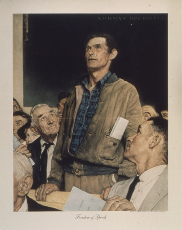 美国画家诺曼·洛克威尔四大自由”（The Four Freedoms