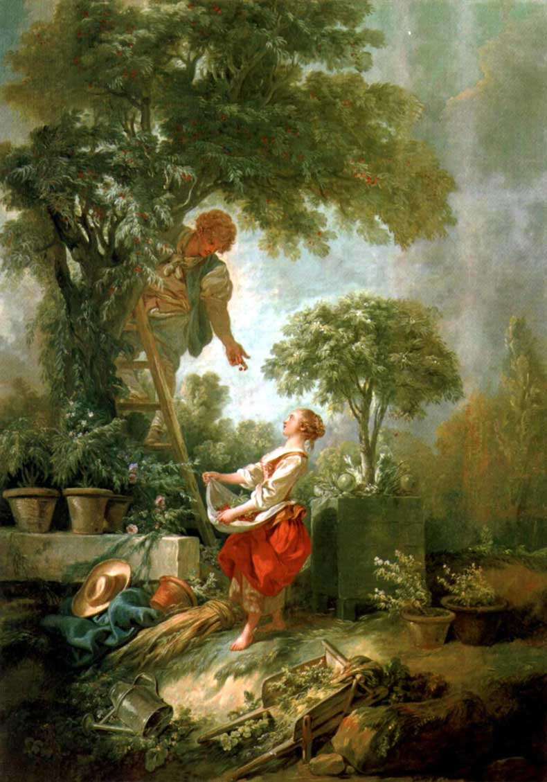 布歇《The Cherry Gatherers》（采摘樱桃的女工）