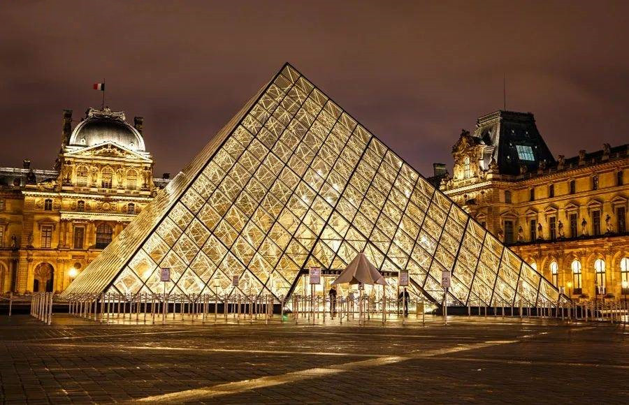 延时摄影 巴黎musée du louvre卢浮宫