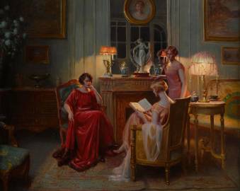 德尔芬·安若拉斯《In The Reading Room》（在阅览室）