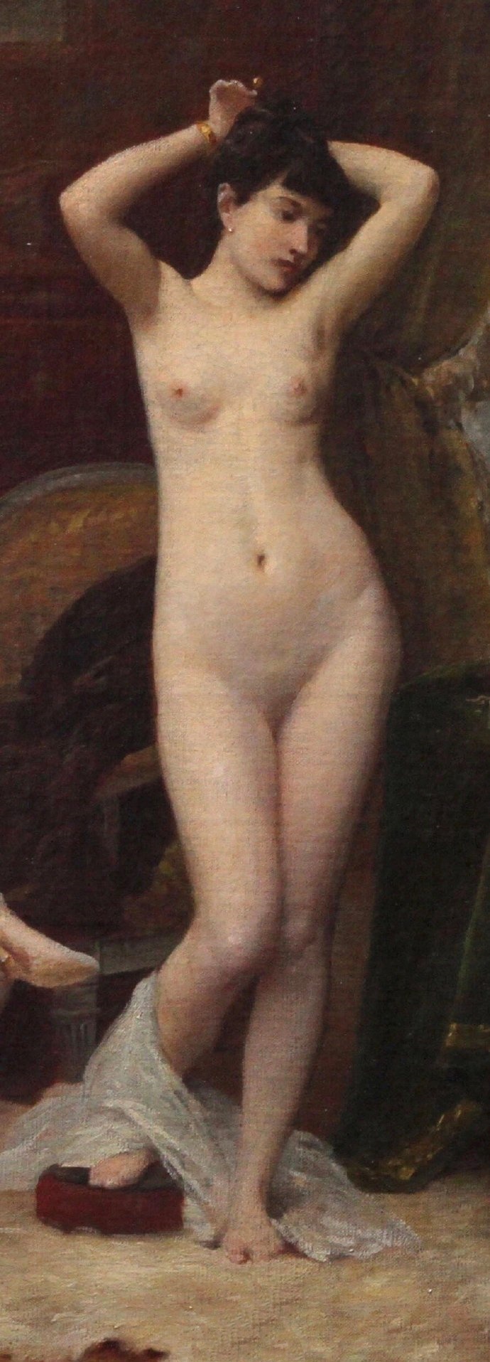 朱尔斯·斯卡伯特超写实油画出浴美人