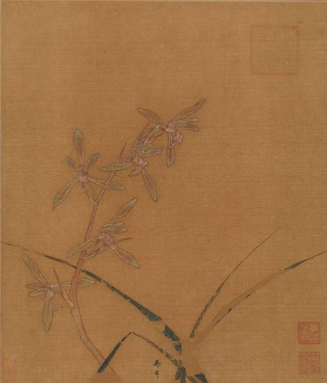 马麟《兰花图》