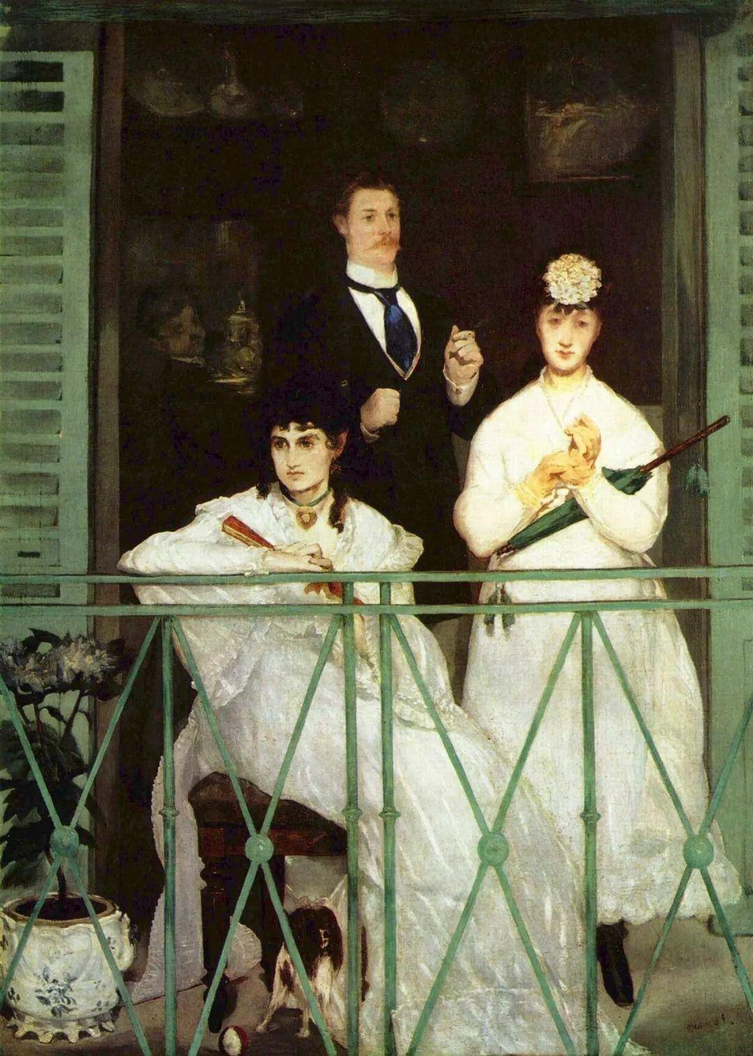 马奈《The Balcony》（阳台）