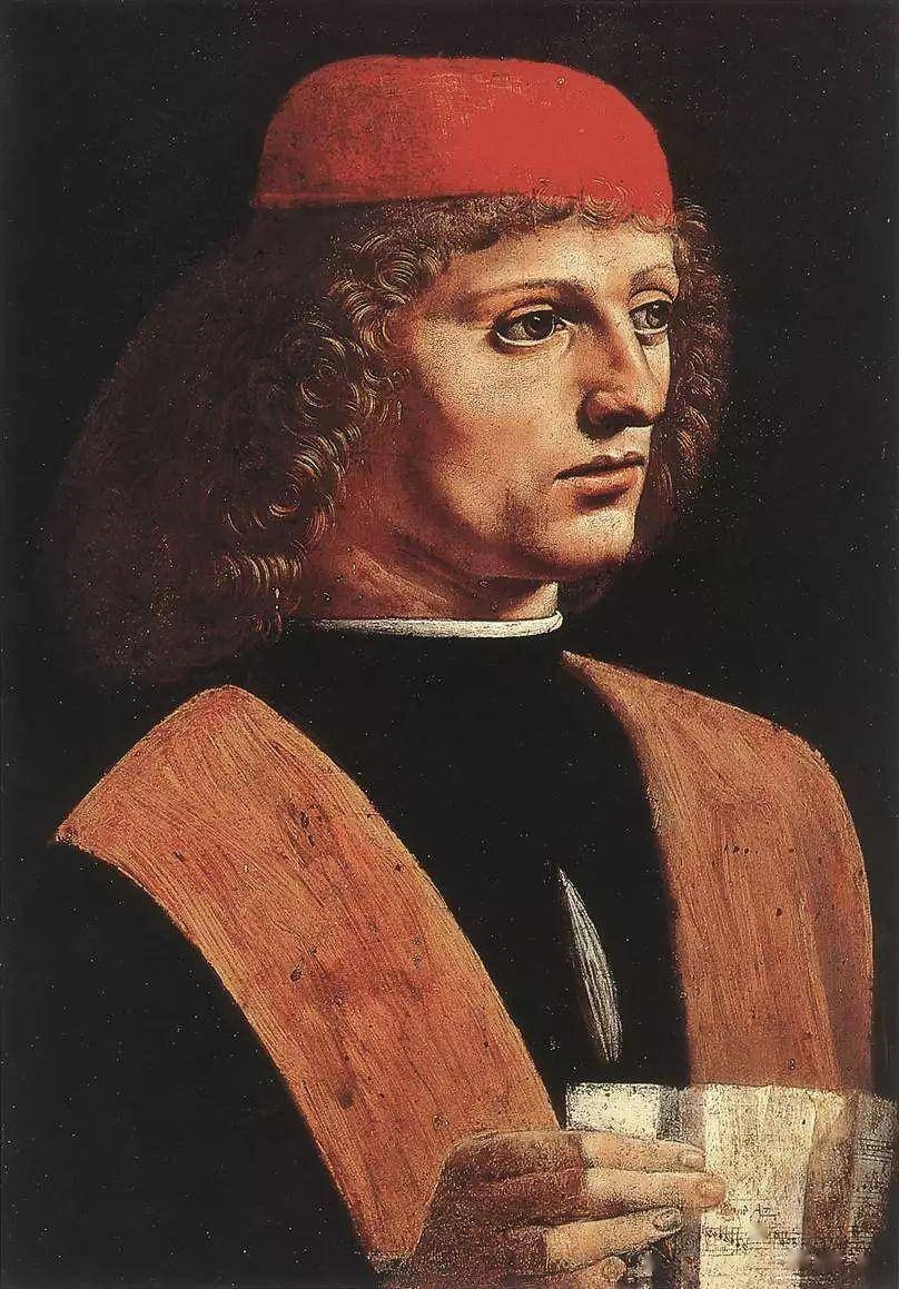 达·芬奇《Portrait of A Musician》（音乐家肖像）