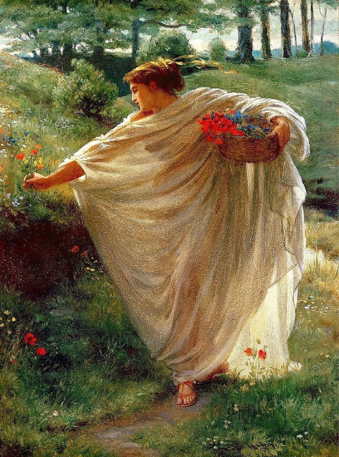 野花 1880，by Edward Poynter