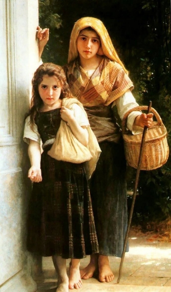 艺术家William-Adolphe Bouguereau 的人物油画