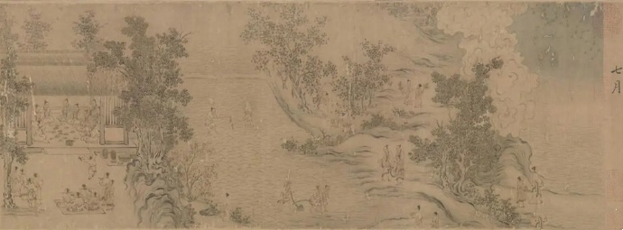 《立冬》的诗和古画