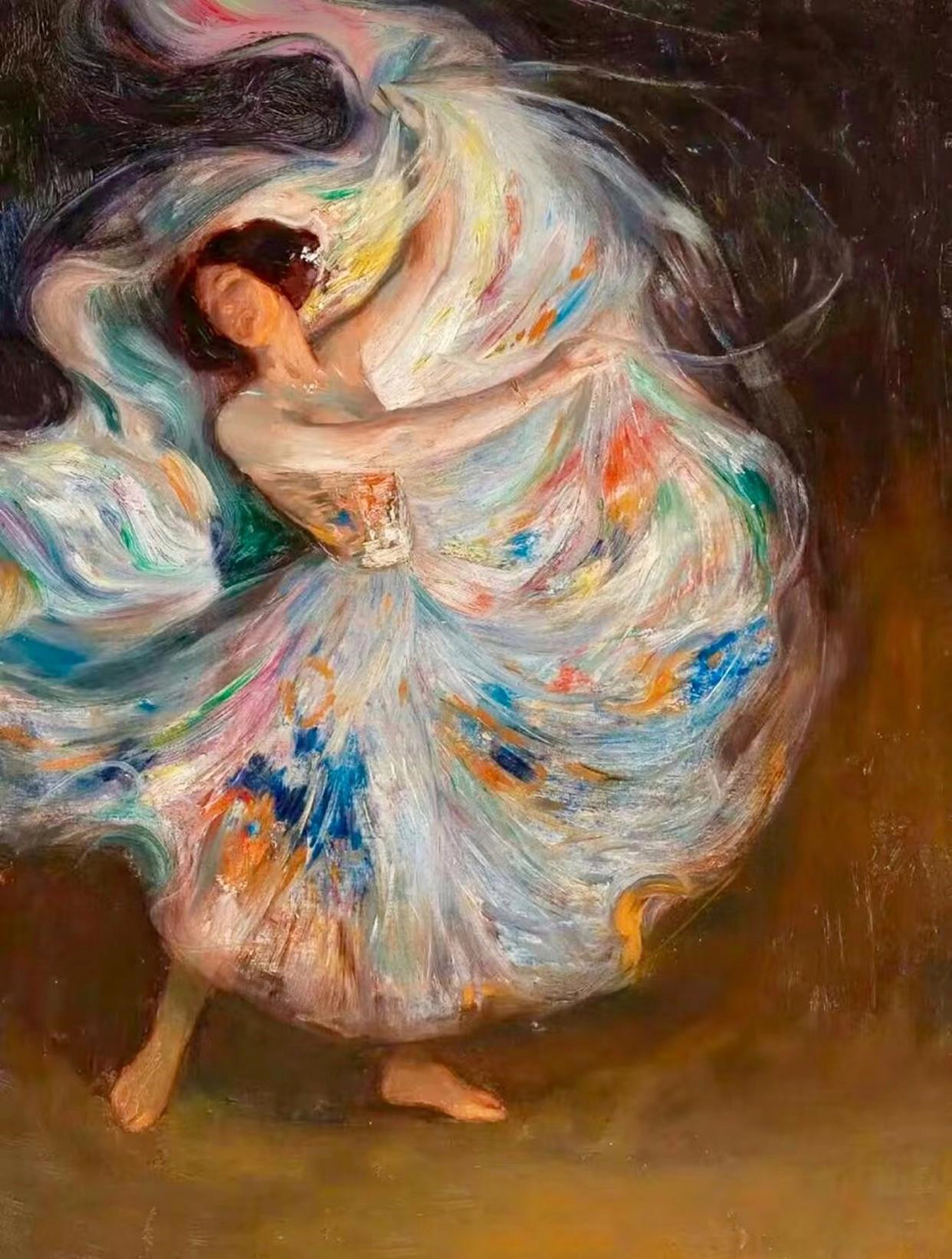 美国艺术家弗雷德里克 维钦作品《舞女》
