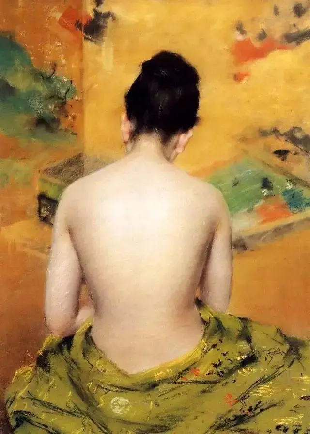 世界名画里的裸背，充盈的是风韵、性感，欲言又止...