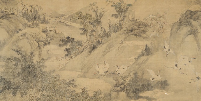 清代《百鹤图》