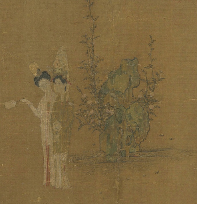 钱选《招凉仕女》