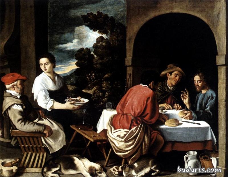 Pedro Orrente《The Supper At Emmaus》（在以马忤