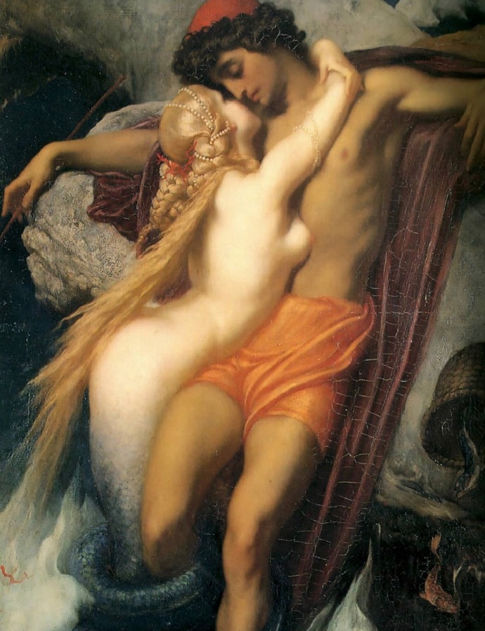 莱顿《The Fisherman And The Syren》（渔夫和塞壬）