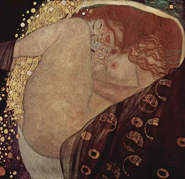 克里姆特《达娜厄》，Danae，1907
