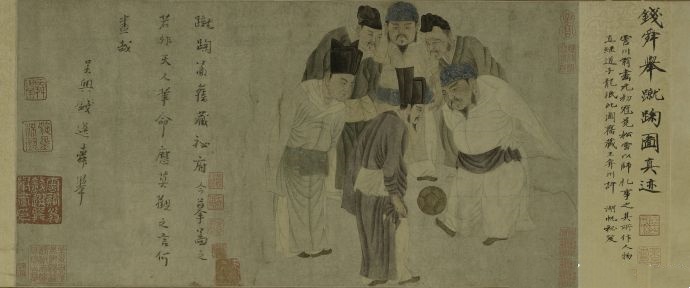 元 钱选 蹴鞠图