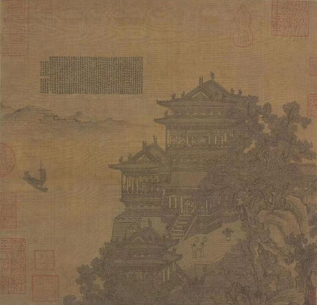 元代绘画│落霞与孤鹜齐飞，秋水共长天一色
