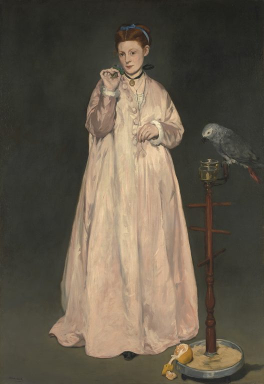 爱德华·马奈《1866年的年轻女士》