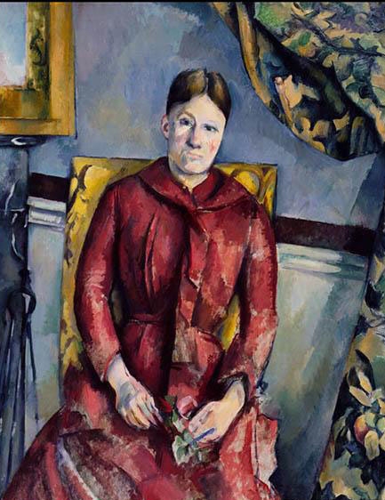《穿红裙子的塞尚夫人》(Madame Cézanne in a Red Dres