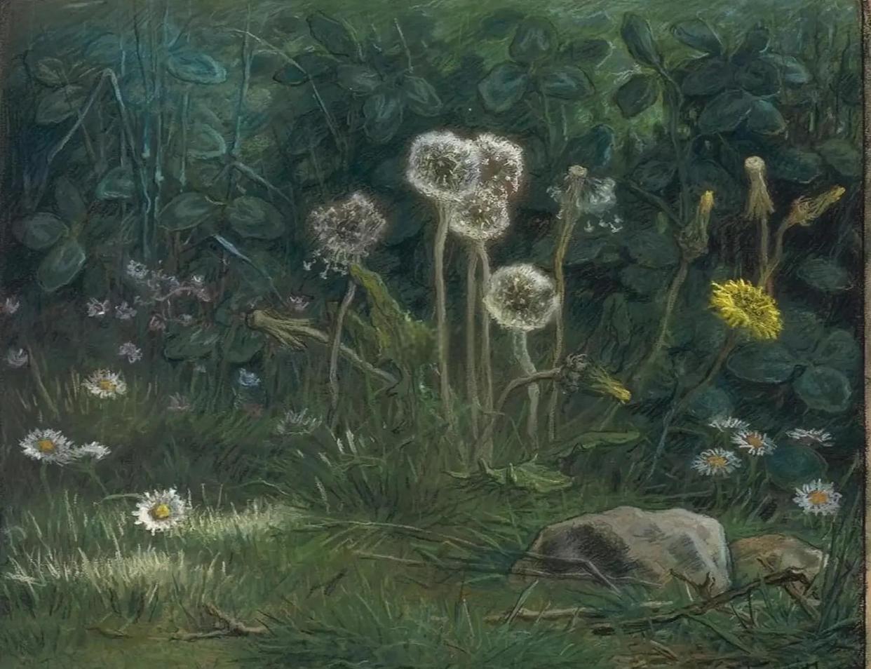 米勒《Dandelions》（蒲公英）作品赏析