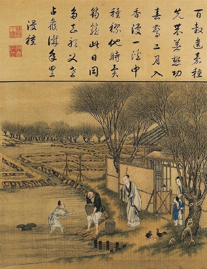 陈枚（传） 清 《雍正耕织图》