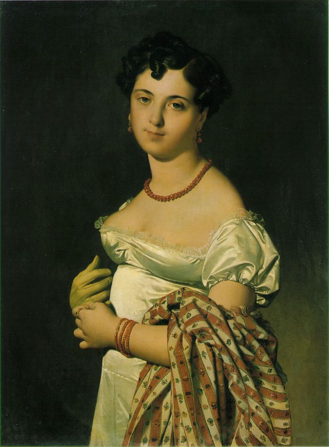 安格尔《Portrait Of Madame Panckoucke》（潘寇克夫人