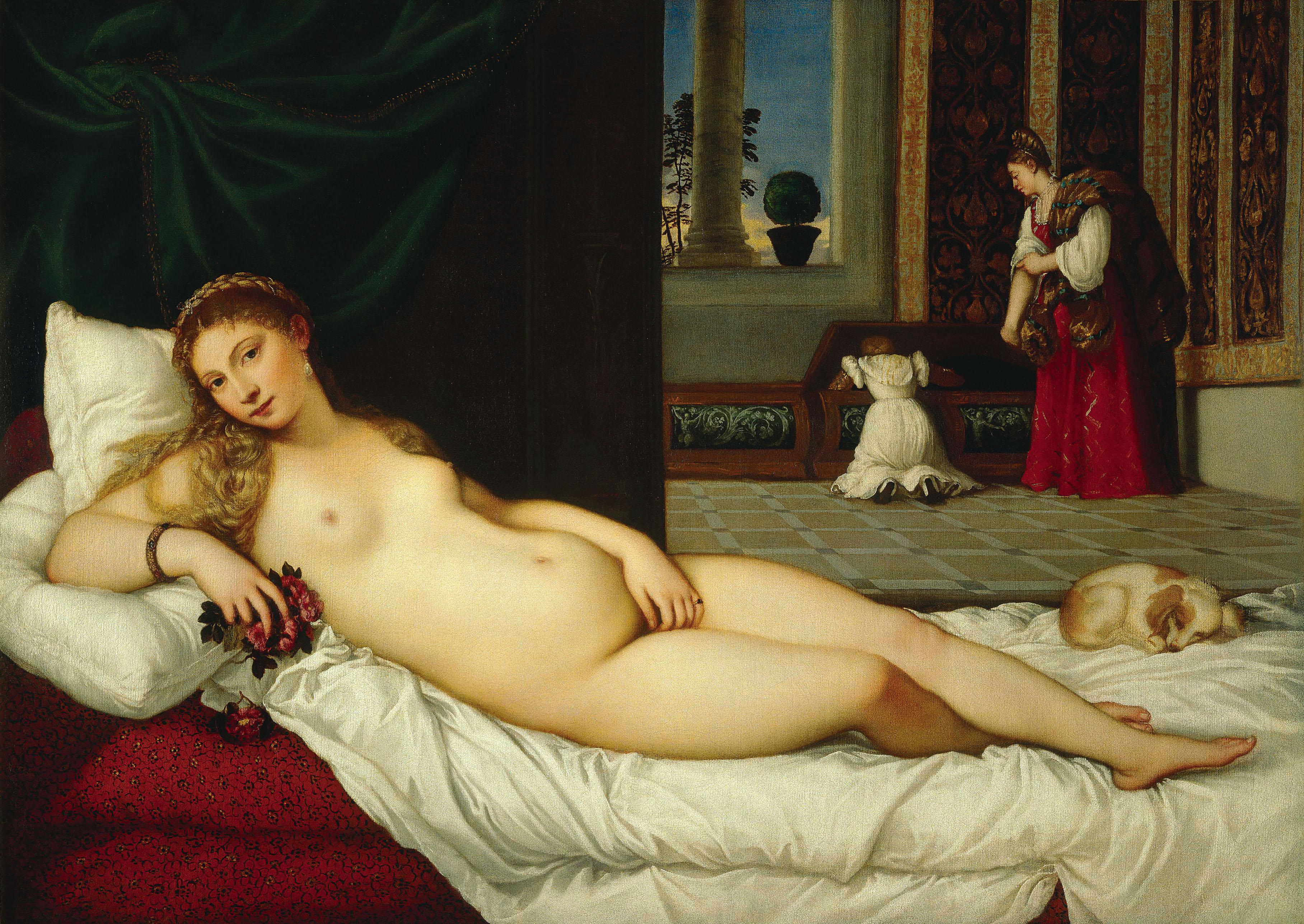 提香《Venus of Urbino》（乌尔比诺的维纳斯）