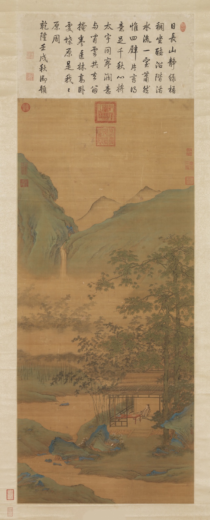 明 仇英《桐阴昼静图》（局部）