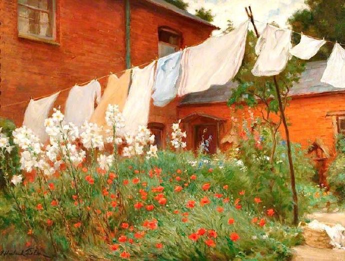 Percy Harland Fisher - Washing on the Li