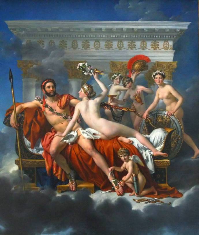 JACQUES-LOUIS DAVID《Mars Disarmed By Ven