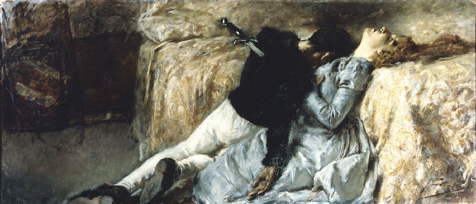 Gaetano Previati《苦恋》