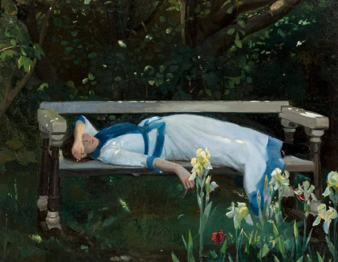 Michael Ancher（迈克尔·安切尔）《Rest》（午休）
