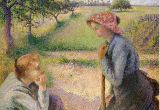 卡米耶·毕沙罗《Two Young Peasant Women》