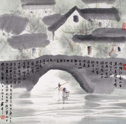 冯骥才绘画作品欣赏