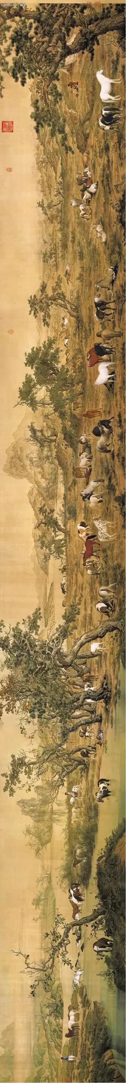 郎世宁《百骏图》