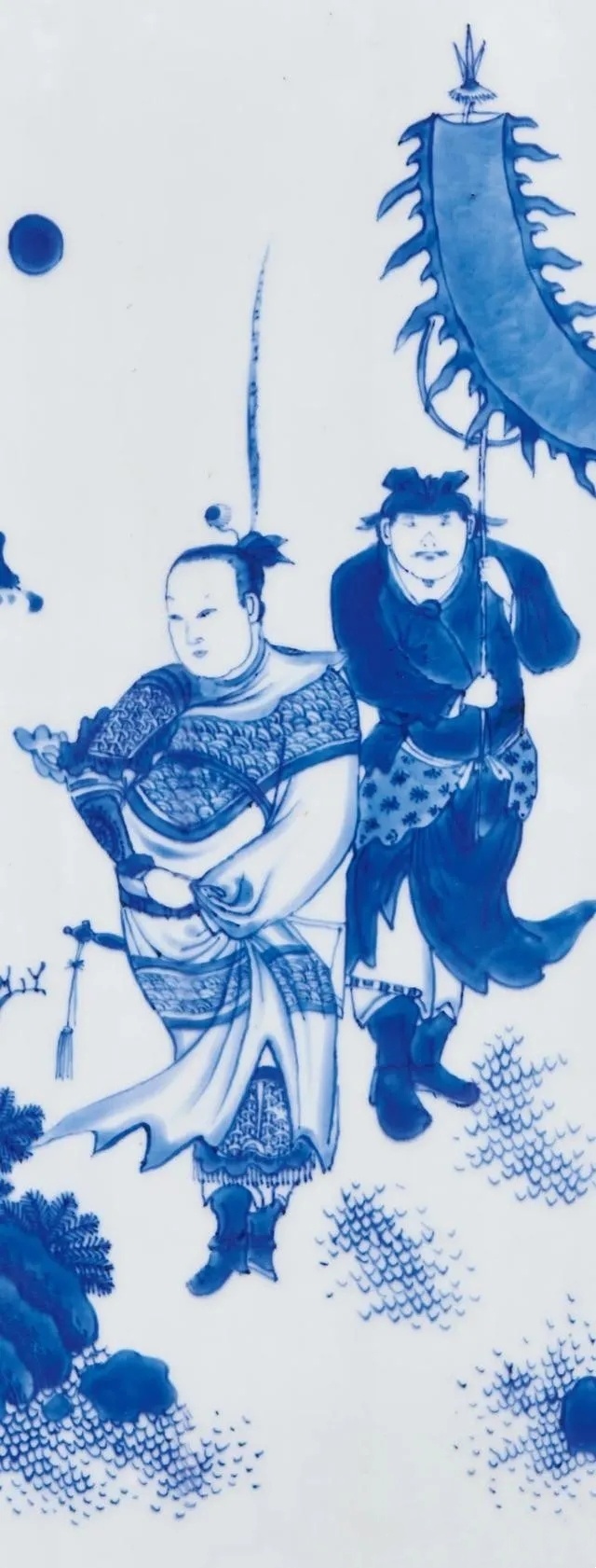 青花瓷器上的人物画绘画技法