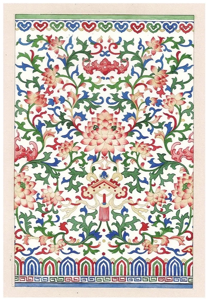 中国传统经典纹样——莲花纹